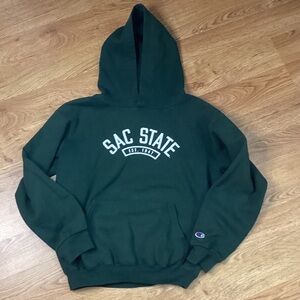 Champion Dark Green Sac State Hoodie